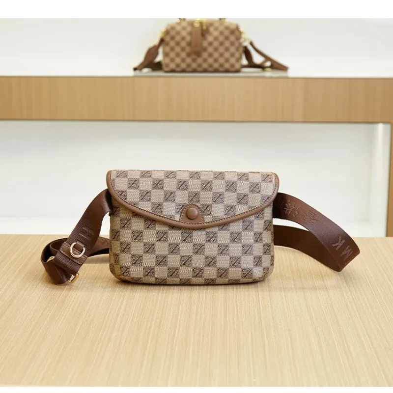 Vintage Print Checkerboard Chest Bag for Women, Small Square Bag, Diagonal Small Waist Pack, Explosive Brand, New Fashion,
Vintage Print Checkerboard Chest Bag for Women, Small Square Bag, Diagonal Small Waist Pack, Explosive Brand, New Fashion,