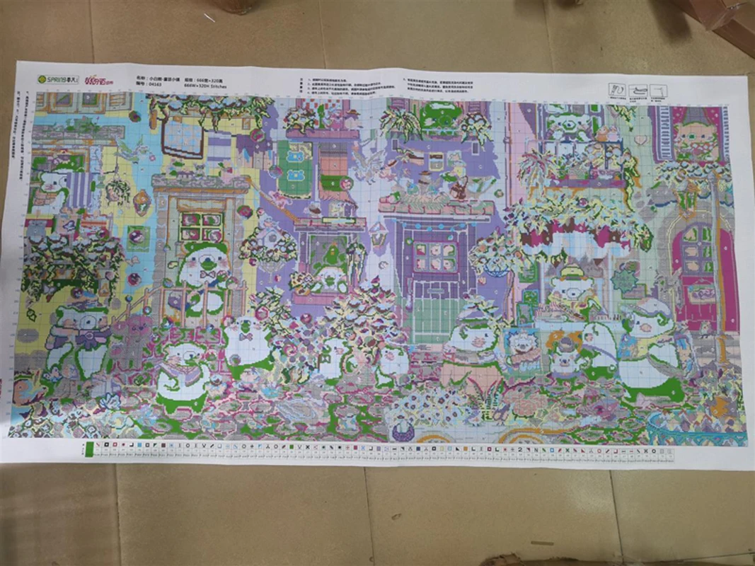 Bear Flowers Street Town Cartoon Cross Stitch Kits Stamped 11CT Needlework DIY Patterns Handmade Embroidery Set
Bear Flowers Street Town Cartoon Cross Stitch Kits Stamped 11CT Needlework DIY Patterns Handmade Embroidery Set