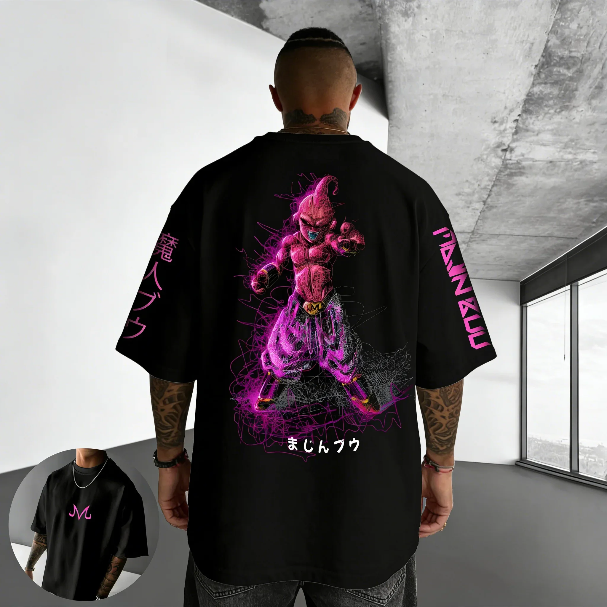 2026 Dragon Ball Anime T-shirt Summer New Majin Buu Print Men and Women Harajuku Loose Casual Parent-child Short Sleeved Shirt
2026 Dragon Ball Anime T-shirt Summer New Majin Buu Print Men and Women Harajuku Loose Casual Parent-child Short Sleeved Shirt