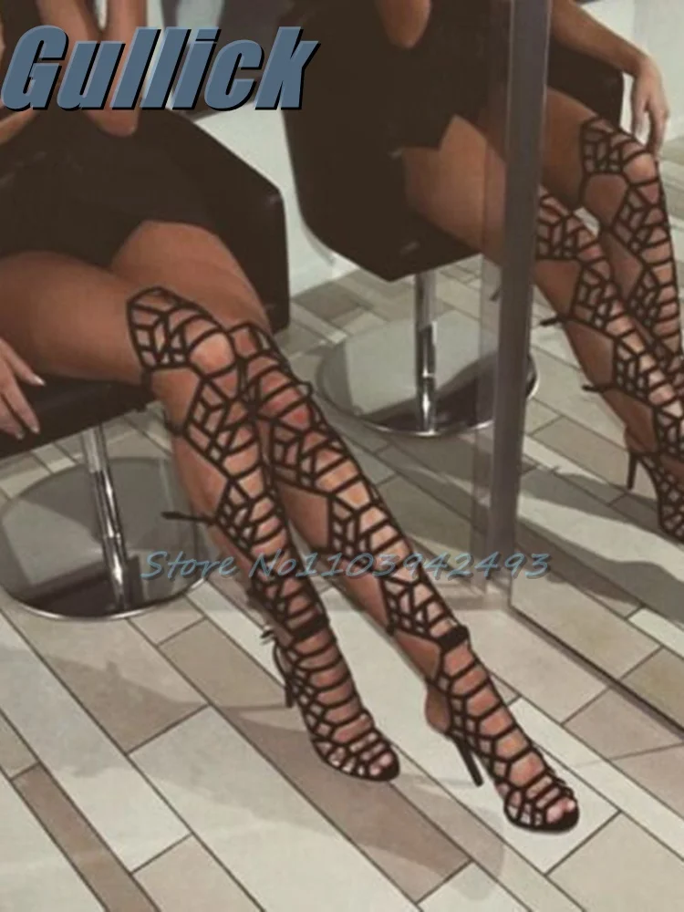 Gladiator Black Mesh Heels Roman Heeled Sandals Sexy Women Luxury Summer Botas Long Designer Shoes Over-Knee-High Sandalias
Gladiator Black Mesh Heels Roman Heeled Sandals Sexy Women Luxury Summer Botas Long Designer Shoes Over-Knee-High Sandalias