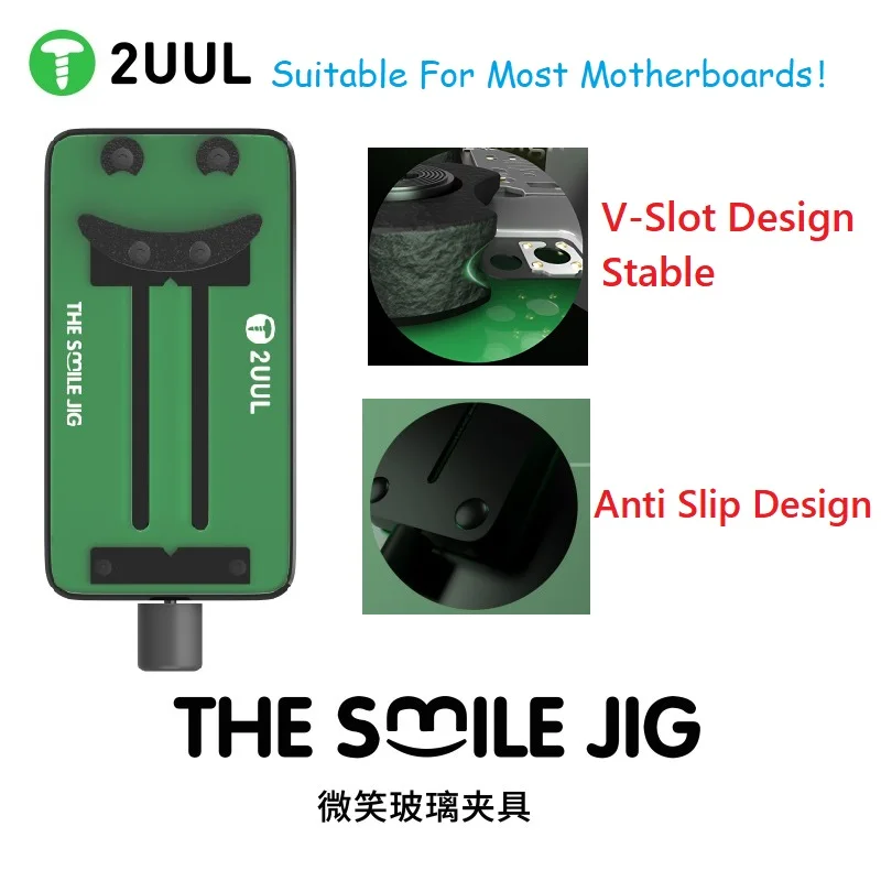 2UUL BH31 Smile JIG Mobile Phone PCB IC Chip Reballing Fixture Motherboard Repair High-Temperature Glass Clamp Anti Slip Design
2UUL BH31 Smile JIG Mobile Phone PCB IC Chip Reballing Fixture Motherboard Repair High-Temperature Glass Clamp Anti Slip Design