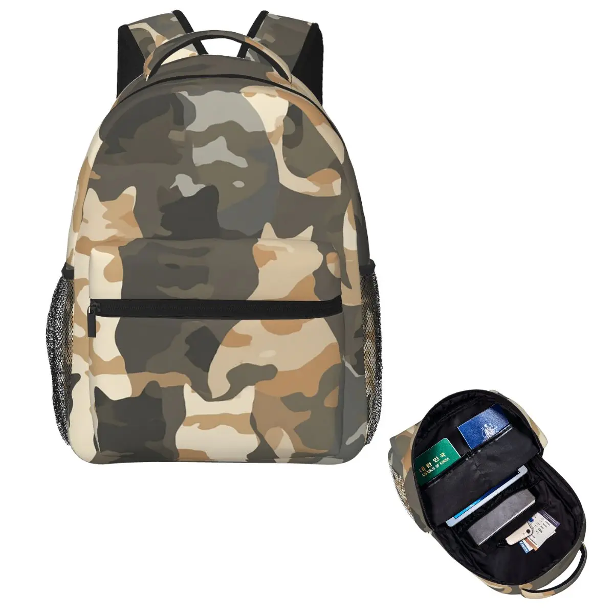 Cute Military Cat Camouflage Pattern Student Backpack School Bag Hiking Travel Daypack Boys Girls Fashion Bookbag Shoulder Bags
Cute Military Cat Camouflage Pattern Student Backpack School Bag Hiking Travel Daypack Boys Girls Fashion Bookbag Shoulder Bags