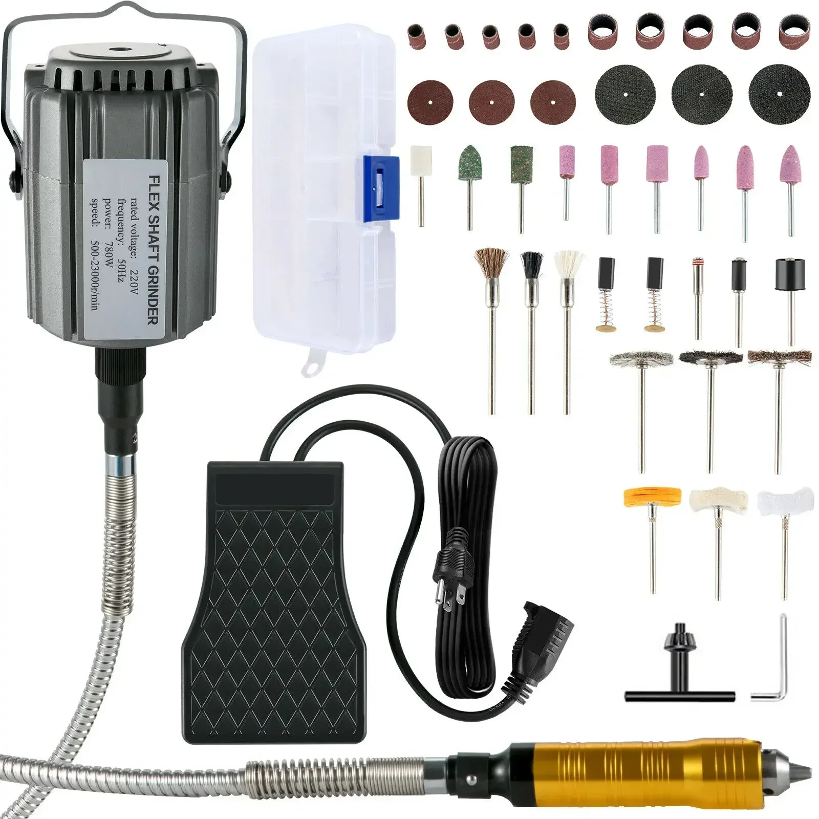 Hanging Flexshaft Mill 380/560/780W Electric Jewelry Grinding Polishing Tools Stepless Speed Stone Wood Sanding Pen Kit
Hanging Flexshaft Mill 380/560/780W Electric Jewelry Grinding Polishing Tools Stepless Speed Stone Wood Sanding Pen Kit