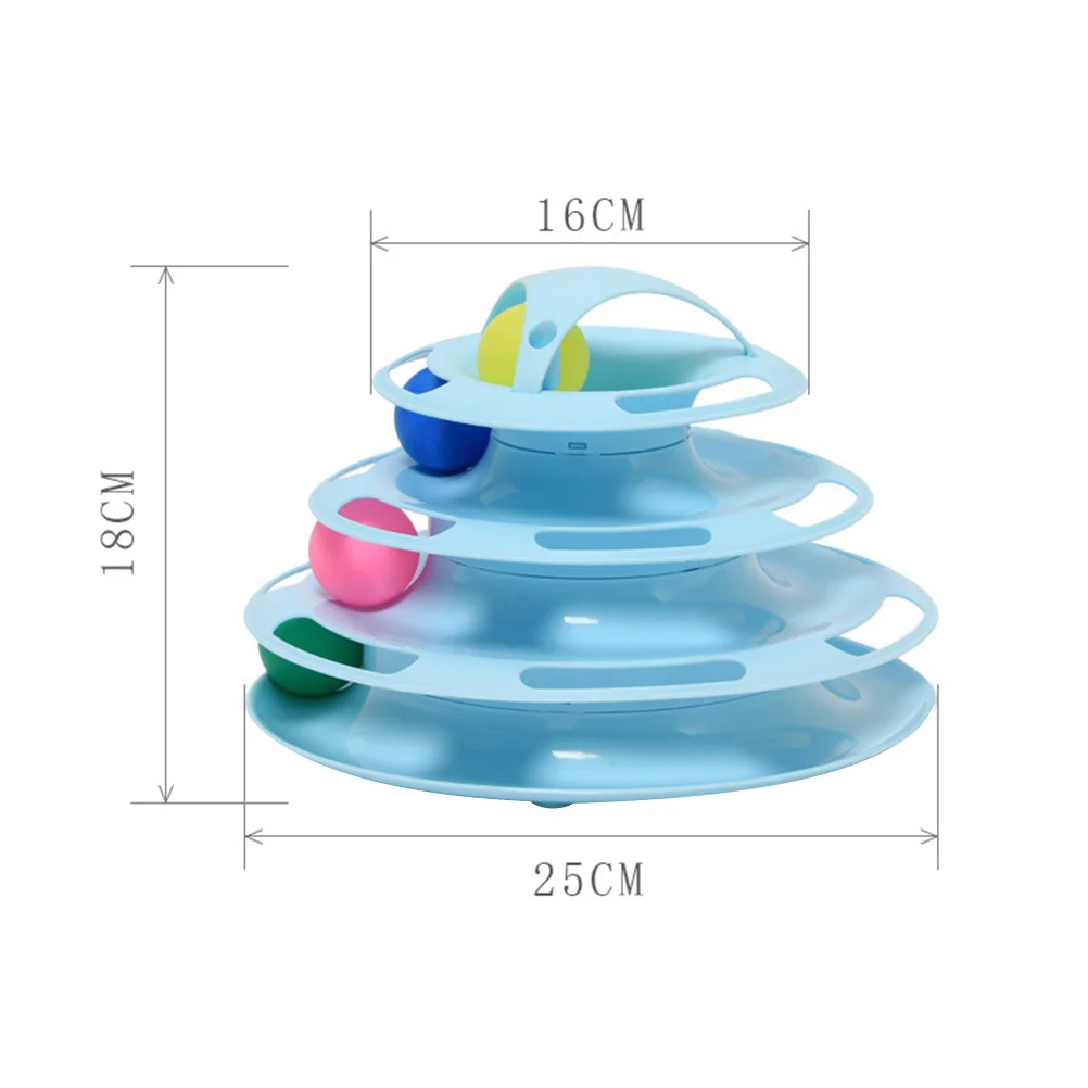 1Pcs Rotating Ball Cat Track Turntable Four Layers Durable Interactive Pet Plate Amusement Tower Cat Toys Rotating Ball
1Pcs Rotating Ball Cat Track Turntable Four Layers Durable Interactive Pet Plate Amusement Tower Cat Toys Rotating Ball
