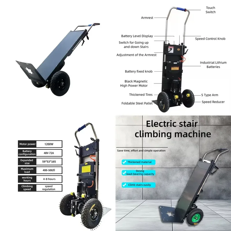 High-End Electric Climbing Machine Stairs Household Building Materials Convenient Hand Cart Trolley for Moving
High-End Electric Climbing Machine Stairs Household Building Materials Convenient Hand Cart Trolley for Moving