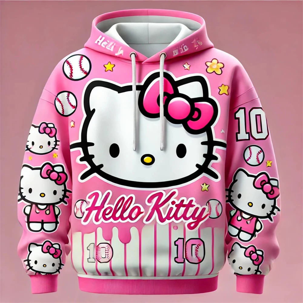 MINISO Hello Kitty 3D Printed Hoodies Women Lovely Fashion Hoodie Creativity Pullover Sportswear Street Loose Sweatshirts Girls
MINISO Hello Kitty 3D Printed Hoodies Women Lovely Fashion Hoodie Creativity Pullover Sportswear Street Loose Sweatshirts Girls