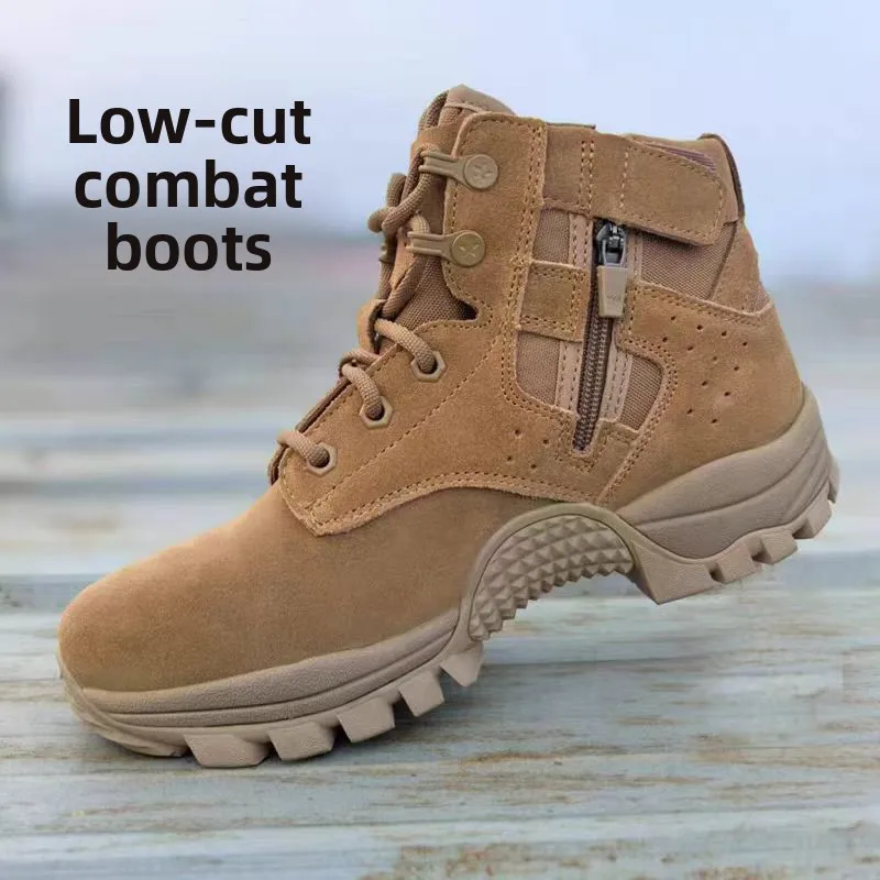 Men's and Women's Brown Tactical Boots, Puncture Resistant Cowhide Outdoor Work Breathable Safety Boots Side Zipper Hiking Shoes
Men's and Women's Brown Tactical Boots, Puncture Resistant Cowhide Outdoor Work Breathable Safety Boots Side Zipper Hiking Shoes