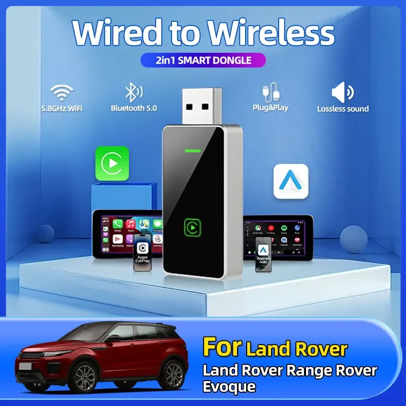 2IN1 Wireless Android Car Wireless Adapter Smart USB Mini Box Plug And Play WiFi Fast Connect For Land Rover Range Rover Evoque
2IN1 Wireless Android Car Wireless Adapter Smart USB Mini Box Plug And Play WiFi Fast Connect For Land Rover Range Rover Evoque