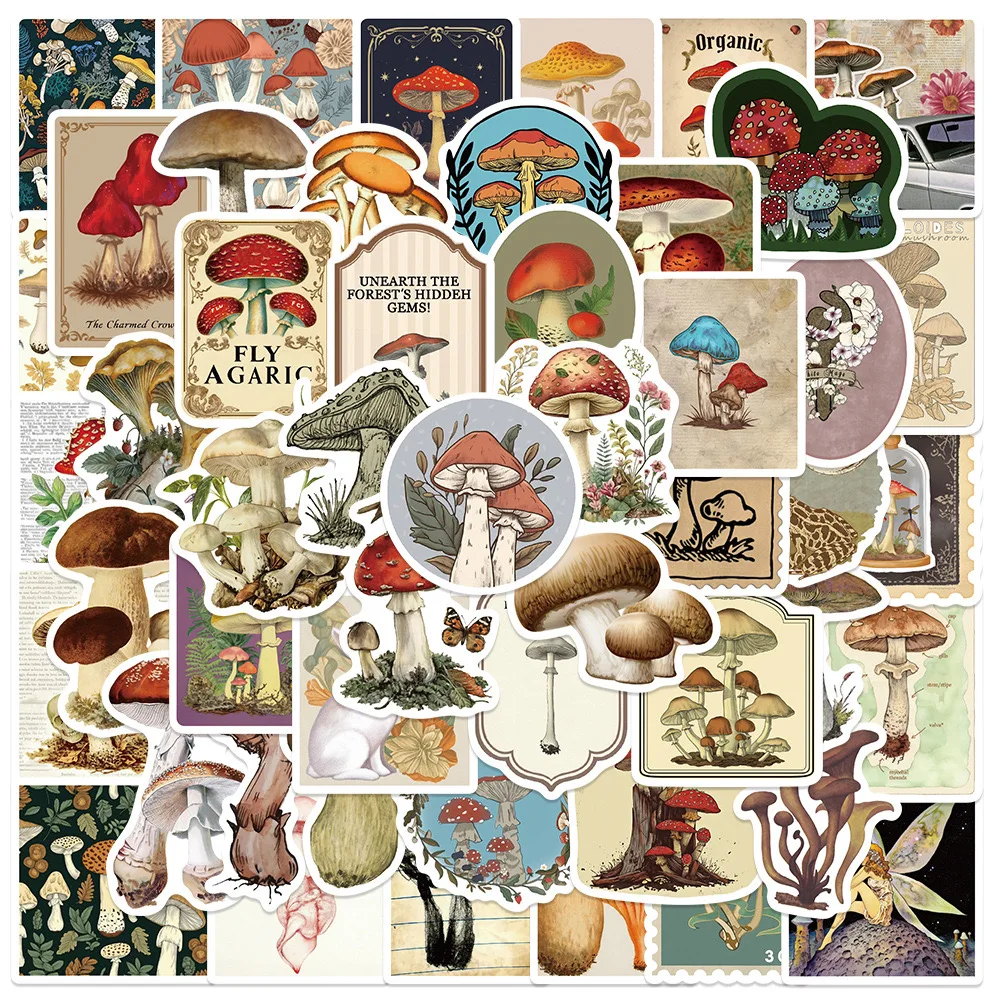 10/50PCS Vintage Forest Mushroom Label Stickers Decals DIY Scrapbooking Notebook Laptop Skateboard Aesthetic Waterproof Sticker
10/50PCS Vintage Forest Mushroom Label Stickers Decals DIY Scrapbooking Notebook Laptop Skateboard Aesthetic Waterproof Sticker
