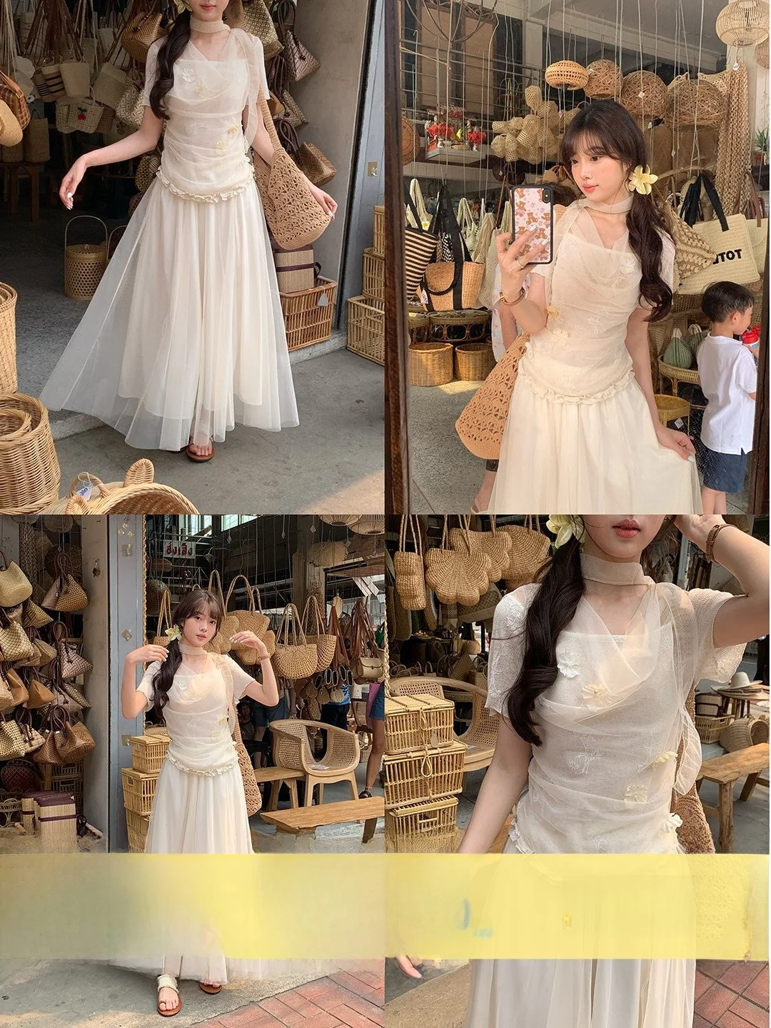 Lush Flower Semi-Body Skirt Set Gentle Pure Desire Two-Piece Set Korean Style Breathable Short Sleeve High Waist Summer Fashion
Lush Flower Semi-Body Skirt Set Gentle Pure Desire Two-Piece Set Korean Style Breathable Short Sleeve High Waist Summer Fashion