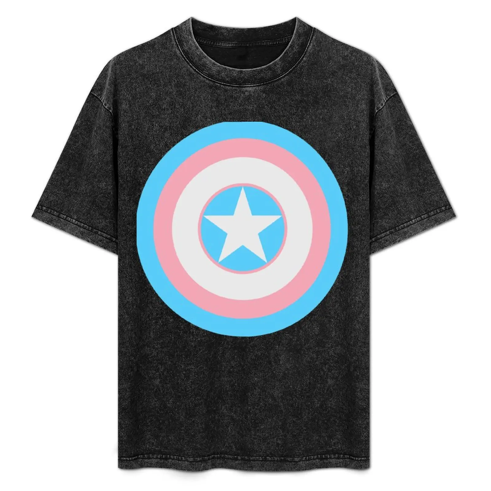 Trans* Shield T-Shirt Basic Plain Tee for Spring and Summer
Trans* Shield T-Shirt Basic Plain Tee for Spring and Summer