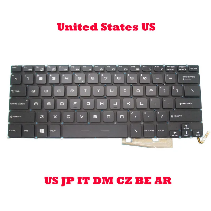 NEW US Laptop Keyboard For MSI Steelseries GS43 GS40 GS40-6QE81FD GS43VR GS40 6QE MS-14A1 6QD MS-14A2 GS32 6QE Keyboard Backlit
NEW US Laptop Keyboard For MSI Steelseries GS43 GS40 GS40-6QE81FD GS43VR GS40 6QE MS-14A1 6QD MS-14A2 GS32 6QE Keyboard Backlit