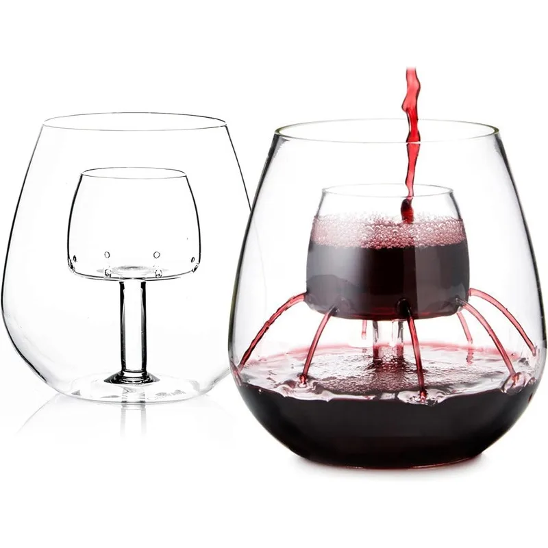 Stemless Aerating Wine Glasses (Set of 2) – Patented Wine Glasses with Built In Aerator
Stemless Aerating Wine Glasses (Set of 2) – Patented Wine Glasses with Built In Aerator