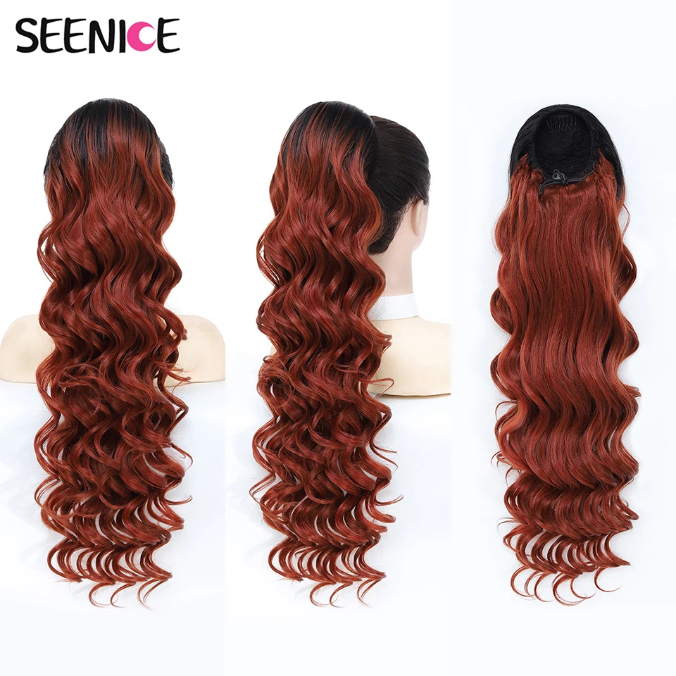 Synthetic Loose Wave Drawstring Ponytail Extensions for Women Black Copper Ponytail Clip In Hair Extensions For Daily Cosplay
Synthetic Loose Wave Drawstring Ponytail Extensions for Women Black Copper Ponytail Clip In Hair Extensions For Daily Cosplay
