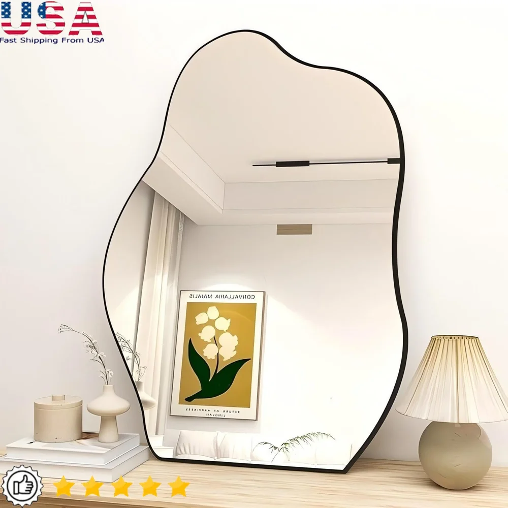 Irregular Asymmetrical Frameless Wall Mirror 32x24.5 Unique Decorative Design Premium HD Clarity Shatter Resistant Easy
Irregular Asymmetrical Frameless Wall Mirror 32x24.5 Unique Decorative Design Premium HD Clarity Shatter Resistant Easy