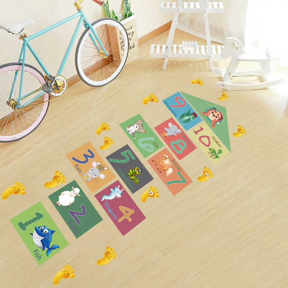 1 Set Of Animal Hopscotch For Kids Cartoon Floor Decals Self-Adhesive Waterproof Game Stickers Playroom Home Decorative Pvc
1 Set Of Animal Hopscotch For Kids Cartoon Floor Decals Self-Adhesive Waterproof Game Stickers Playroom Home Decorative Pvc