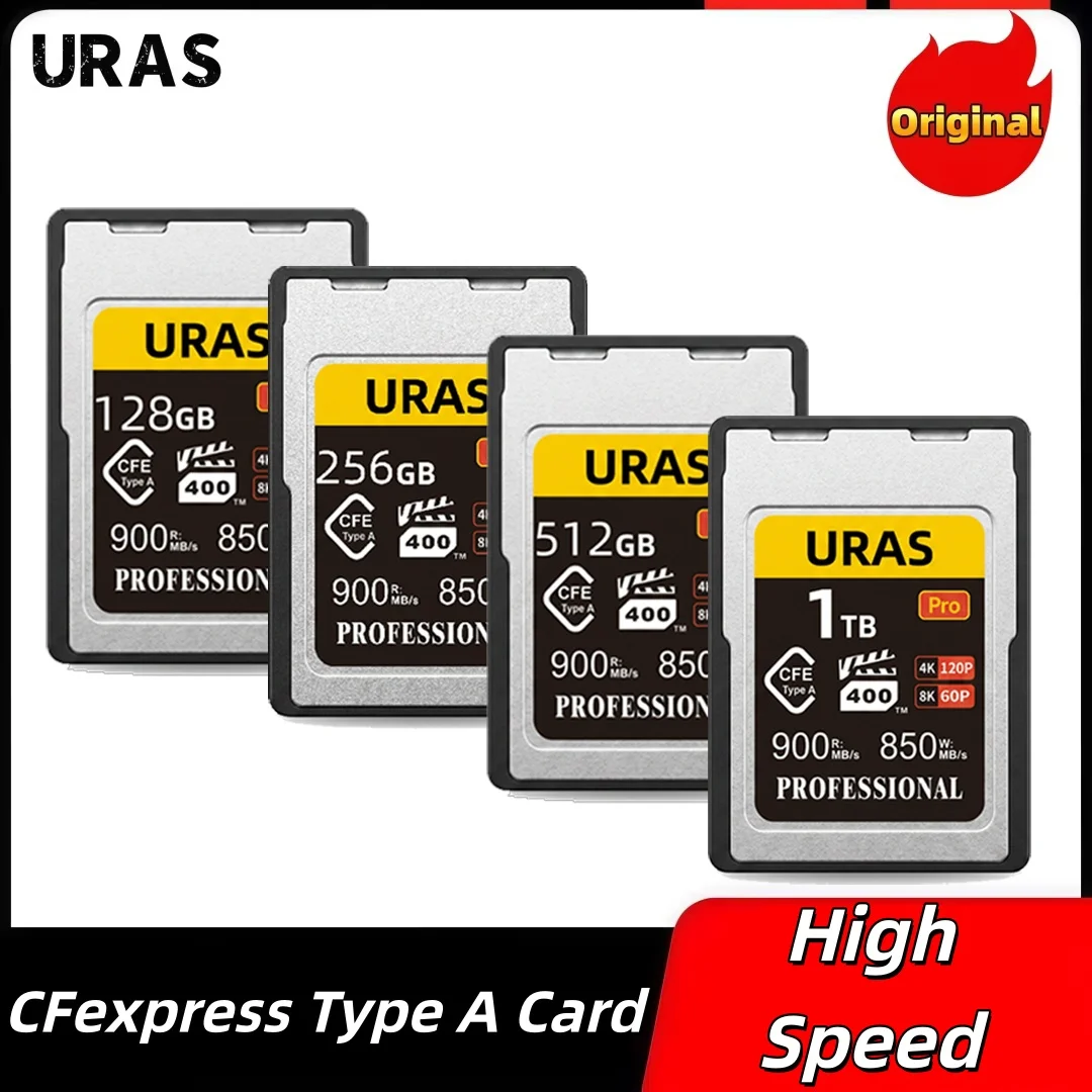 Original Cfexpress CFE A Card Type A Memory Card 1TB 512GB 256GB 128GB Read up to 900MB/s Type A Card 4K 8K for Sony Cameras
Original Cfexpress CFE A Card Type A Memory Card 1TB 512GB 256GB 128GB Read up to 900MB/s Type A Card 4K 8K for Sony Cameras