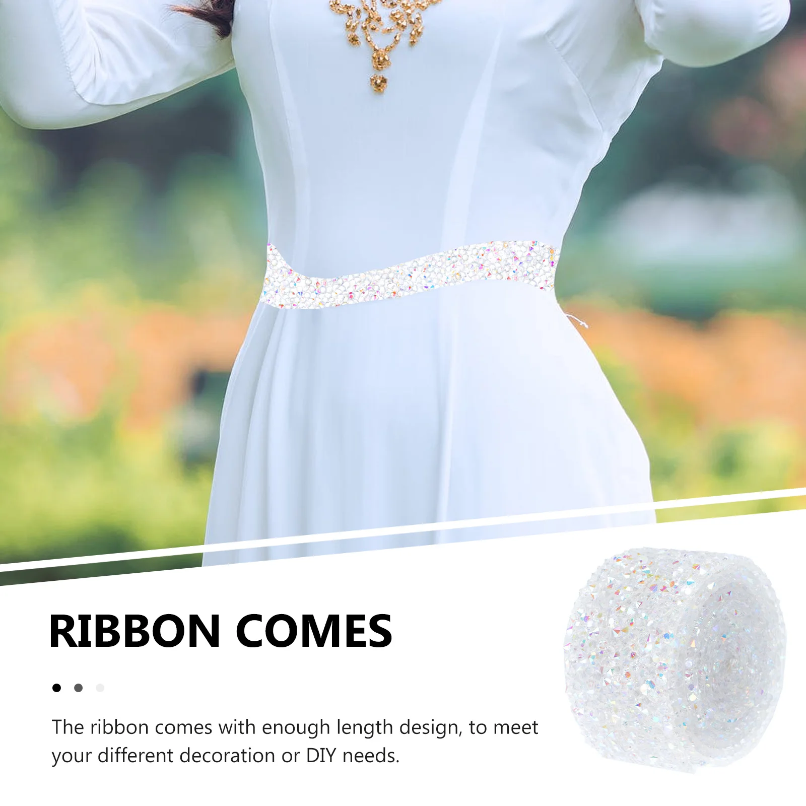 Adhesive Diamond Ribbon Double Sided Tape DIY Clothes Accessory Glass Beads Long Roll Wedding Home Sewing Packaging
Adhesive Diamond Ribbon Double Sided Tape DIY Clothes Accessory Glass Beads Long Roll Wedding Home Sewing Packaging