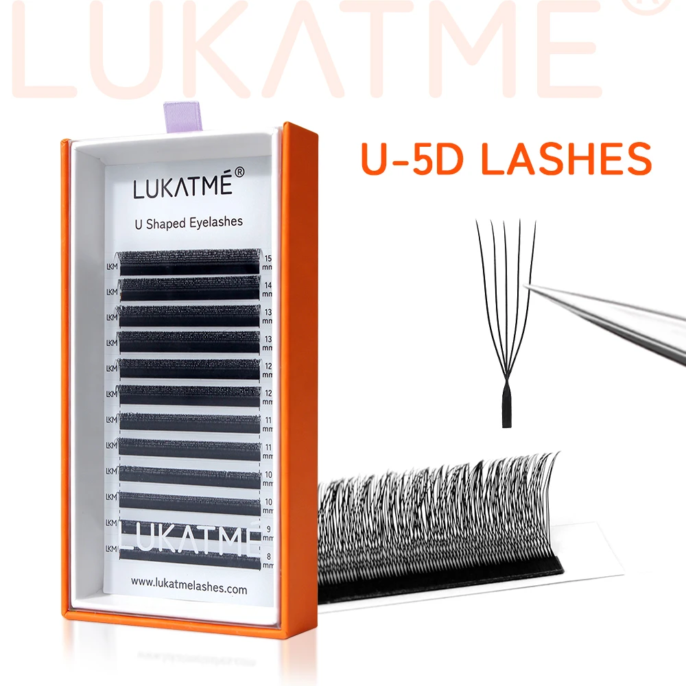 LUKATME 5D U Shape Eyelash Extensions Handmade Soft U Style Natural BASF Faux Mink Lashes C/D Curl 7mm to 15mm U-5D False Eyelas
LUKATME 5D U Shape Eyelash Extensions Handmade Soft U Style Natural BASF Faux Mink Lashes C/D Curl 7mm to 15mm U-5D False Eyelas