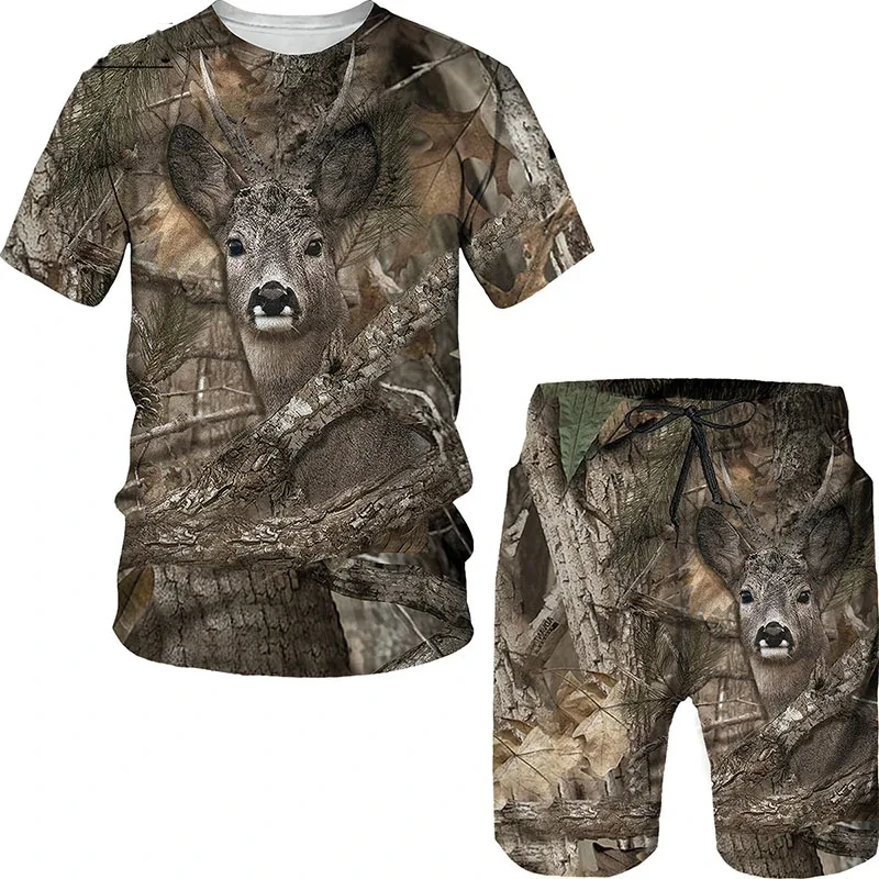 Animal Wild Boar Fox 3D Print 2Pcs set Camouflage Hunting T-Shirt Sets Fashion Men O-Neck Tracksuit Oversized Man Sweatshirt
Animal Wild Boar Fox 3D Print 2Pcs set Camouflage Hunting T-Shirt Sets Fashion Men O-Neck Tracksuit Oversized Man Sweatshirt