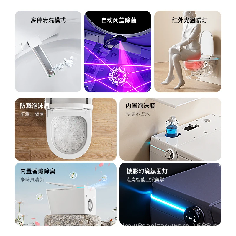 Новый подвесной унитаз для дома, полностью автоматический, подходит для небольших ванных комнат
Новый подвесной унитаз для дома, полностью автоматический, подходит для небольших ванных комнат