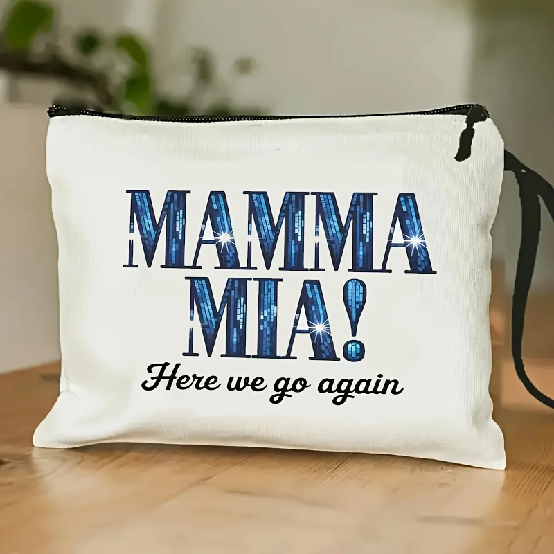 "Mamma Mia" Printed Design Cosmetic Bag - Lightweight And Portable Organizer with Zipper And Made from Durable Mate
"Mamma Mia" Printed Design Cosmetic Bag - Lightweight And Portable Organizer with Zipper And Made from Durable Mate