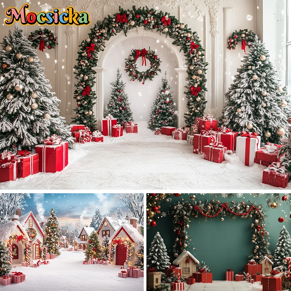 Winter Christmas Photography Backdrop Xmas Tree Elk Snowflake Christmas Gifts Indoor Decoration Banner Kids Portrait Background
Winter Christmas Photography Backdrop Xmas Tree Elk Snowflake Christmas Gifts Indoor Decoration Banner Kids Portrait Background