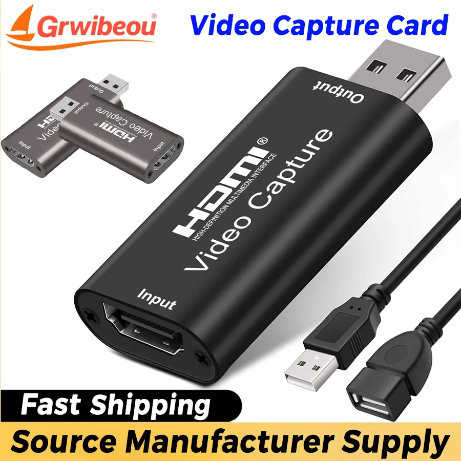 USB 3.0 Video Capture Card 4K 1080P USB 2.0 HDMI Game Grabber Box for PS4 DVD Camera PC Recording Placa De Video Live Streaming
USB 3.0 Video Capture Card 4K 1080P USB 2.0 HDMI Game Grabber Box for PS4 DVD Camera PC Recording Placa De Video Live Streaming