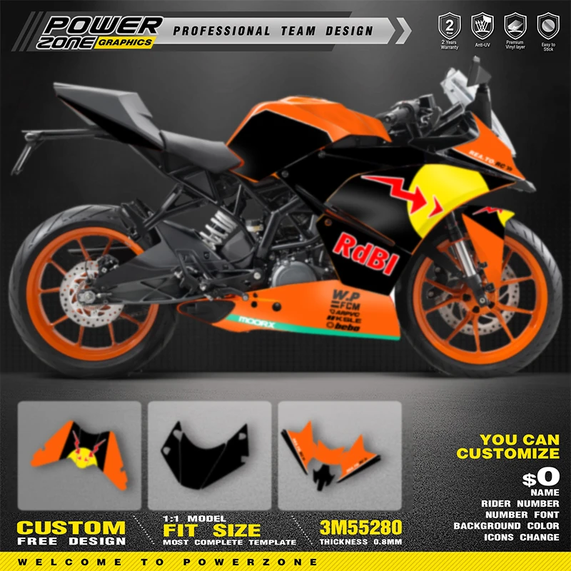 PowerZone пользовательская графика наклейки для KTM RC 250 RC 390 2014 2015 2016 SUPERMOTO фоны наклейки гоночный виниловый комплект наклеек 06
PowerZone пользовательская графика наклейки для KTM RC 250 RC 390 2014 2015 2016 SUPERMOTO фоны наклейки гоночный виниловый комплект наклеек 06