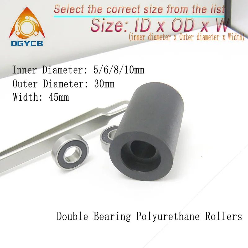 1pc Double Bearing PU Coated 6*30*45 PUT62630-45 Mask Machine Polyurethane Press Flat Wheel 6*30*45 Plastic Bearing Pulley 30mm
1pc Double Bearing PU Coated 6*30*45 PUT62630-45 Mask Machine Polyurethane Press Flat Wheel 6*30*45 Plastic Bearing Pulley 30mm