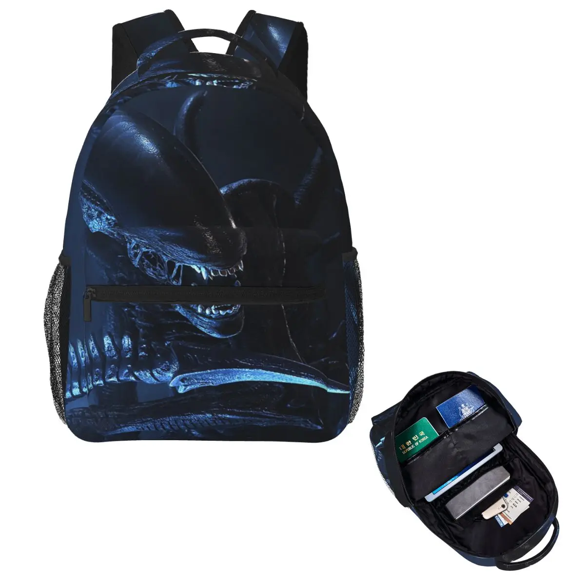 Xenomorph Alien Backpack Hot Sale Daypack Large Capacity Boys Girls BookBag School Bag Shoulder Bags for Men Women
Xenomorph Alien Backpack Hot Sale Daypack Large Capacity Boys Girls BookBag School Bag Shoulder Bags for Men Women