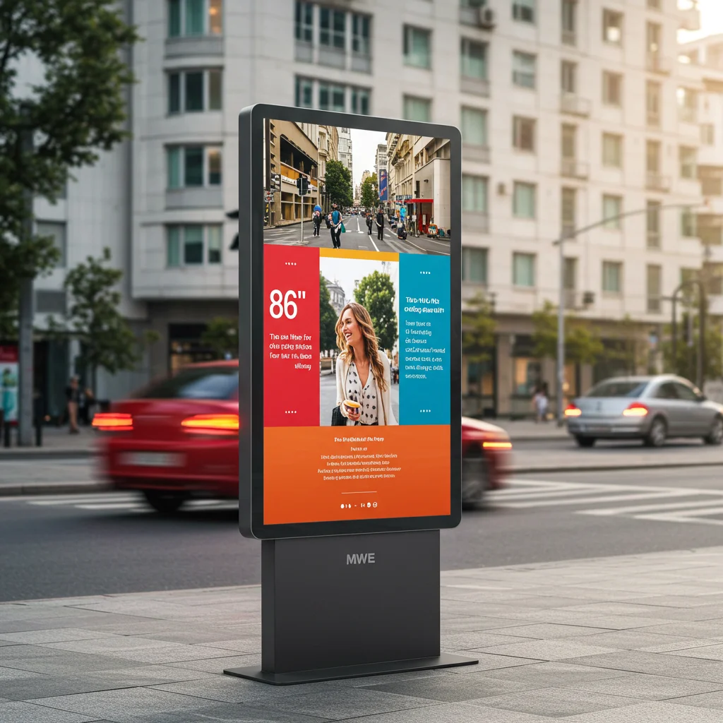 Advertising Kiosk Outdoor Mini LED Display 55 Inch IP65 Waterproof Screen with 3000Nits for Window Shop Mall Digital Signage
Advertising Kiosk Outdoor Mini LED Display 55 Inch IP65 Waterproof Screen with 3000Nits for Window Shop Mall Digital Signage