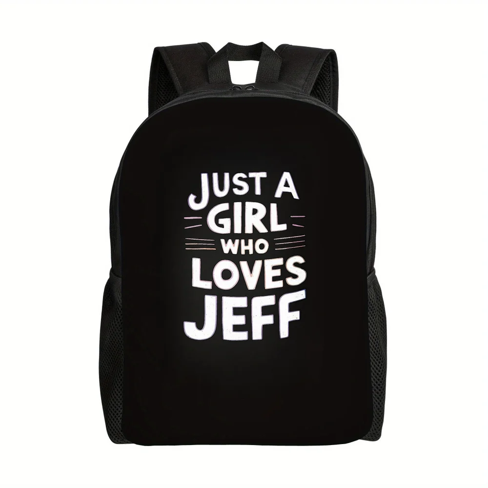 Ladies College Style Backpack Just A Girl Who Loves Jeff Large Capacity Photography Backpack, Comfortable and Stylish
Ladies College Style Backpack Just A Girl Who Loves Jeff Large Capacity Photography Backpack, Comfortable and Stylish