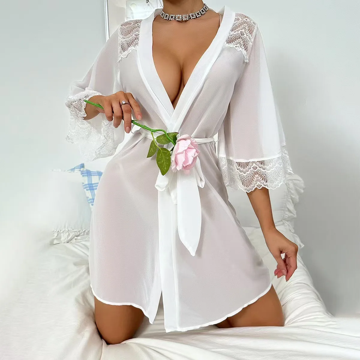 Sexy Lace Bra And Panty Set Underwear Transparent 2 Piece Lace Kimono Robe Sheer Sleepwear Housemaid Lingerie Ultra Hot Sexy Tоy
Sexy Lace Bra And Panty Set Underwear Transparent 2 Piece Lace Kimono Robe Sheer Sleepwear Housemaid Lingerie Ultra Hot Sexy Tоy
