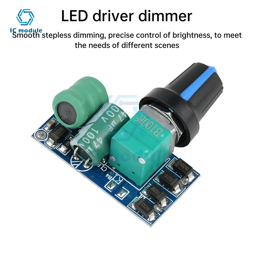 DC 12-80V LED Driver Dimmer LED Constant Current Dimming Table Lamp Dimming Without Flicker
DC 12-80V LED Driver Dimmer LED Constant Current Dimming Table Lamp Dimming Without Flicker