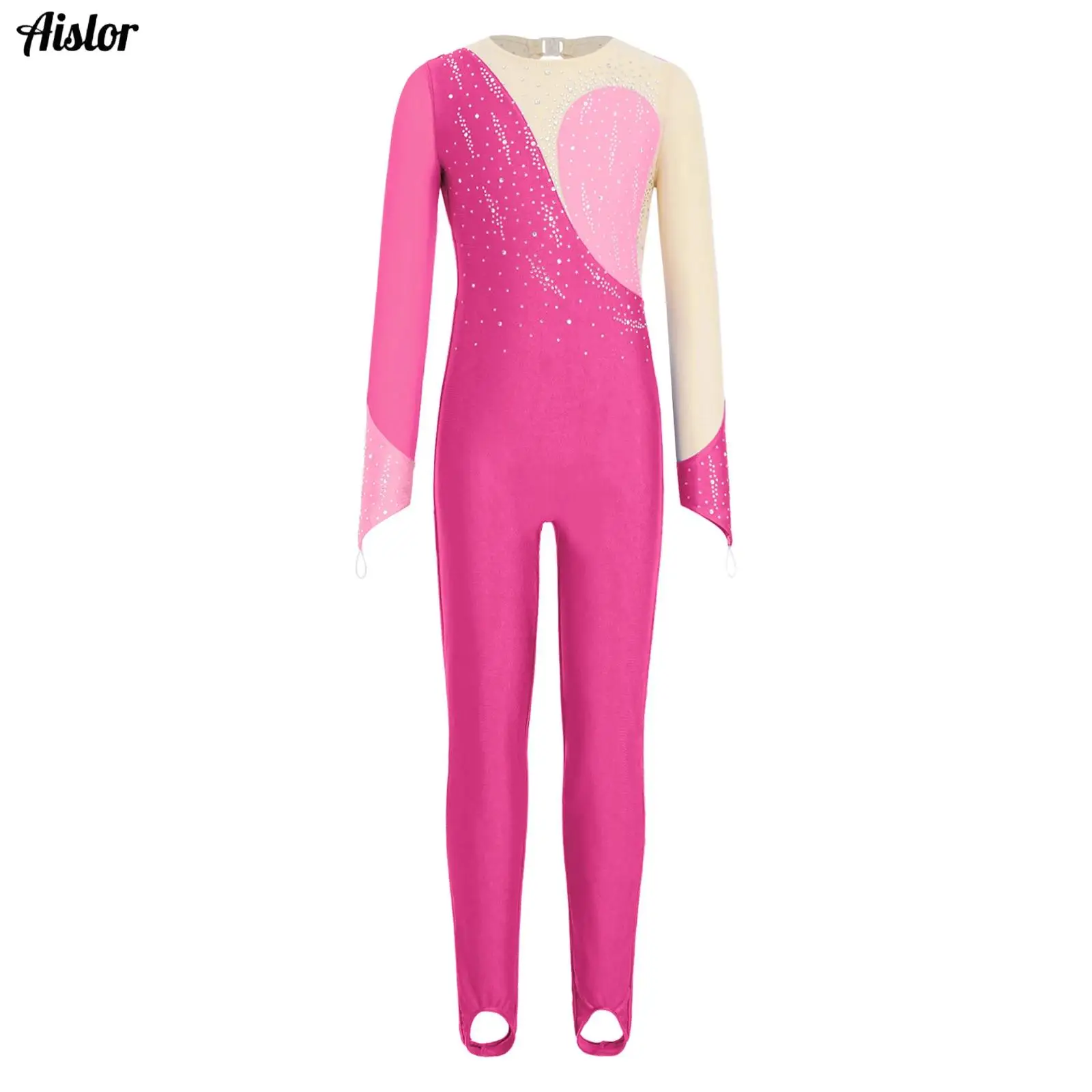 Kids Girls Shiny Rhinestones Ballet Dance Stirrup Unitards Jumpsuit Figure Skating Gymnastics Dance Acrobatics Bodysuit Costume
Kids Girls Shiny Rhinestones Ballet Dance Stirrup Unitards Jumpsuit Figure Skating Gymnastics Dance Acrobatics Bodysuit Costume