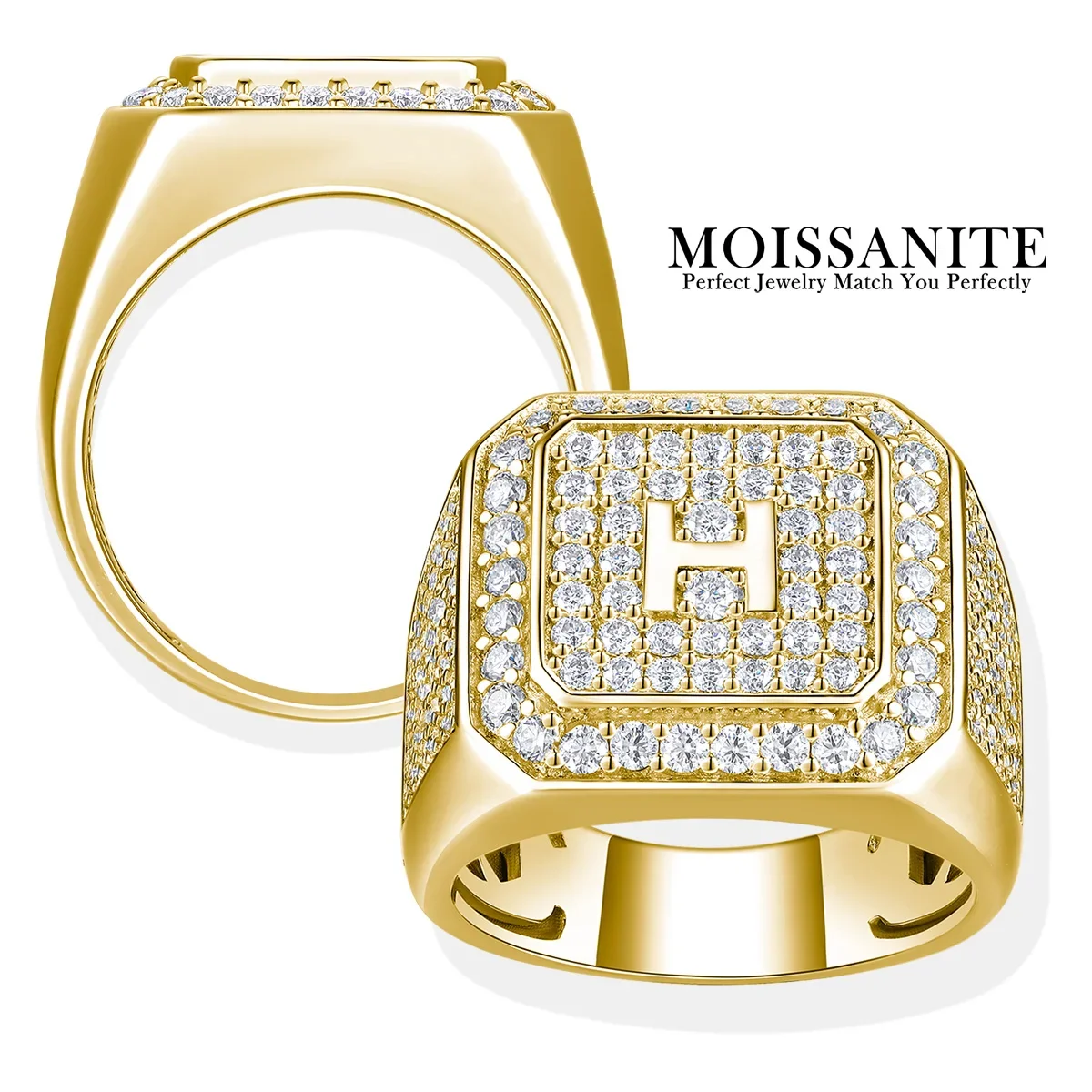 3.814 CTW Moissanite Ring for Men Hip Hop Style S925 Sterling Silver 18K Gold Plated Statement Jewelry Gift GRA Certificate
3.814 CTW Moissanite Ring for Men Hip Hop Style S925 Sterling Silver 18K Gold Plated Statement Jewelry Gift GRA Certificate