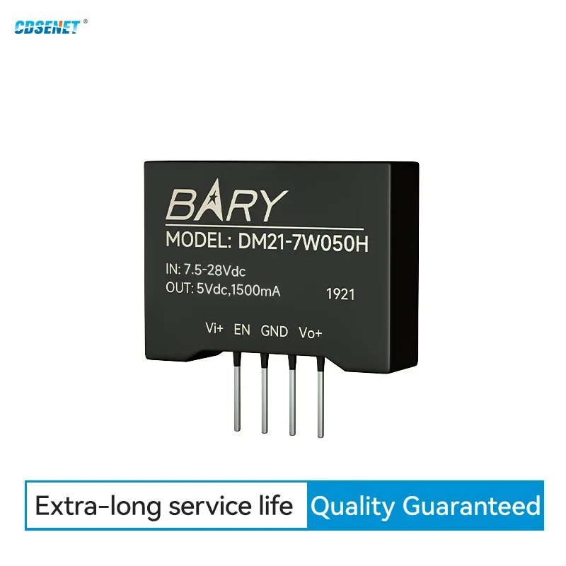 Low-power DC-DC Step-down Buck Module 8~28V To 3.3V 5V To 5V CDSENT DM21-7W050H Regulated Power Supply Module Output of 7W
Low-power DC-DC Step-down Buck Module 8~28V To 3.3V 5V To 5V CDSENT DM21-7W050H Regulated Power Supply Module Output of 7W