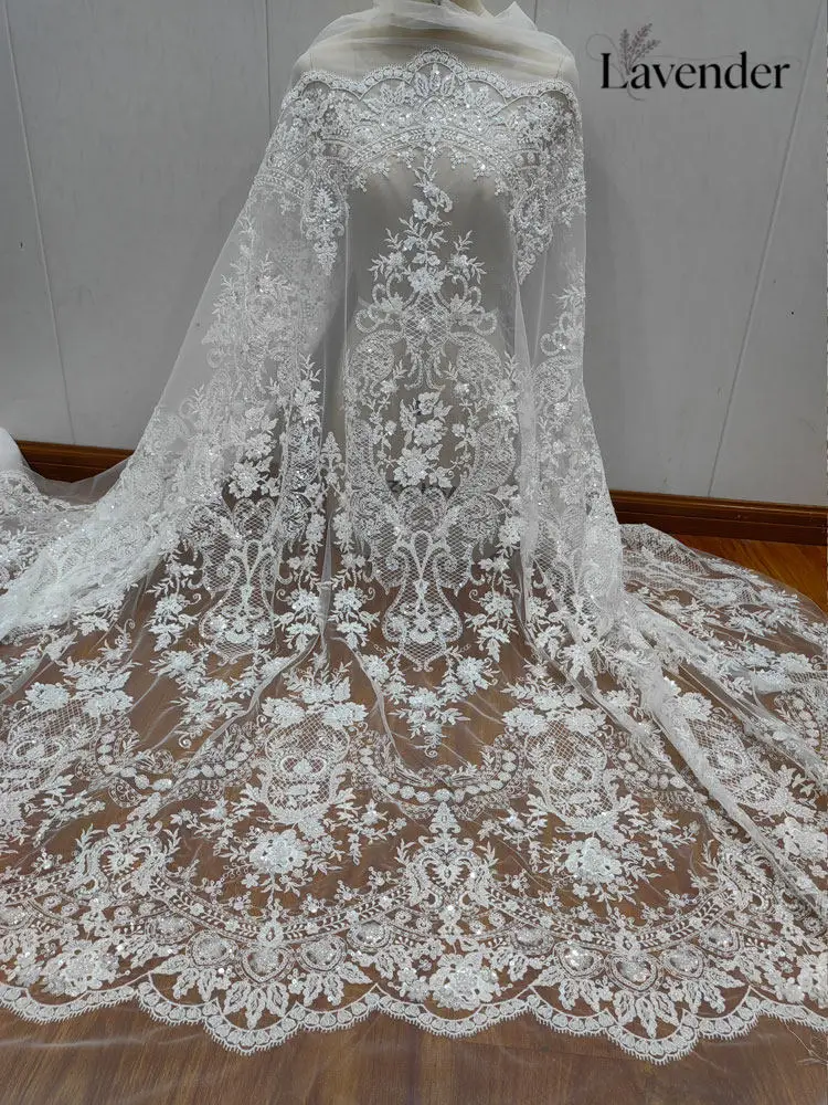Luxury Floral & Leaf Silver Sequin Beaded Embroidered Soft Lace Mesh Trim Wedding Bridal & Evening Gown Apparel Sewing Accessory
Luxury Floral & Leaf Silver Sequin Beaded Embroidered Soft Lace Mesh Trim Wedding Bridal & Evening Gown Apparel Sewing Accessory