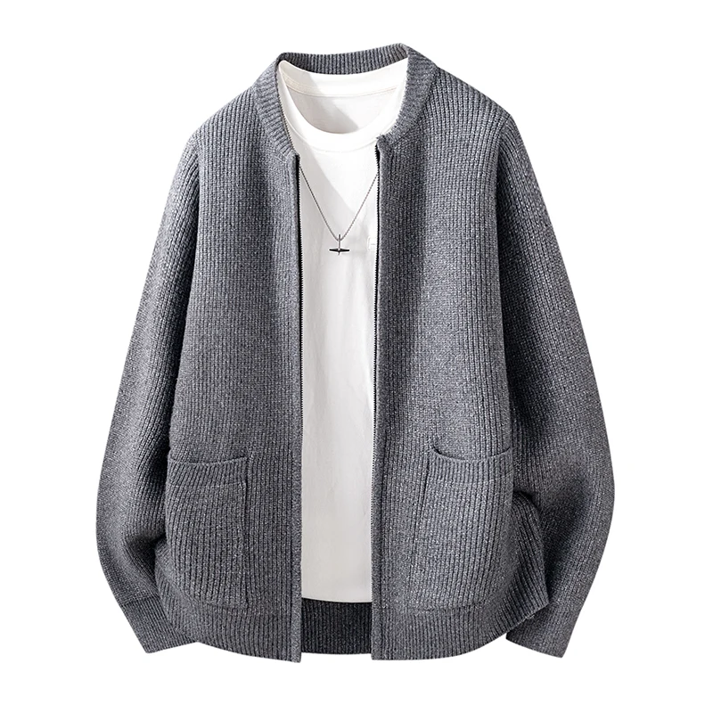 Casual Knitted Cardigan Men's Baseball Collar Zipper irt Youth High-End Feeling Sweater Jaet Spring Autumn Medium Thin
Casual Knitted Cardigan Men's Baseball Collar Zipper irt Youth High-End Feeling Sweater Jaet Spring Autumn Medium Thin