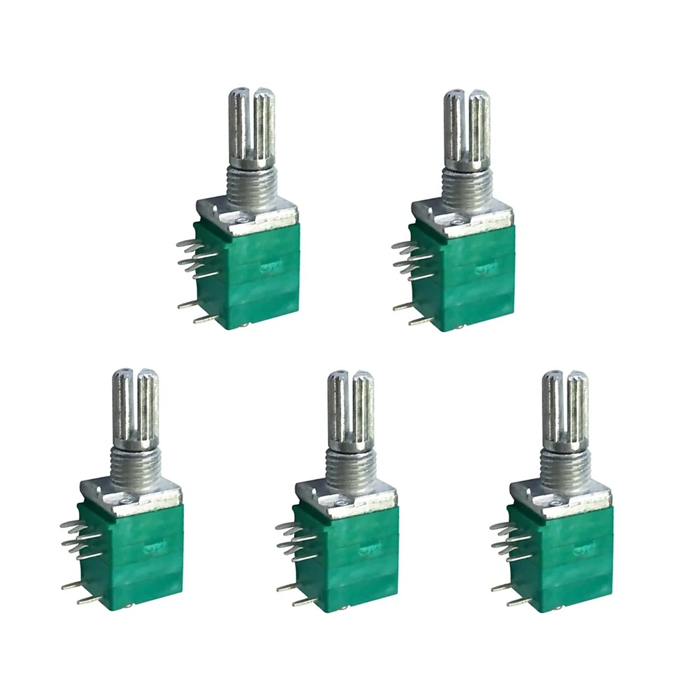5PCS B5K 10K 20K 50K 100K RK097N Audio Amplifier Sealed Linear Volume Potentiometer Resistor 15mm Shaft 8Pin
5PCS B5K 10K 20K 50K 100K RK097N Audio Amplifier Sealed Linear Volume Potentiometer Resistor 15mm Shaft 8Pin
