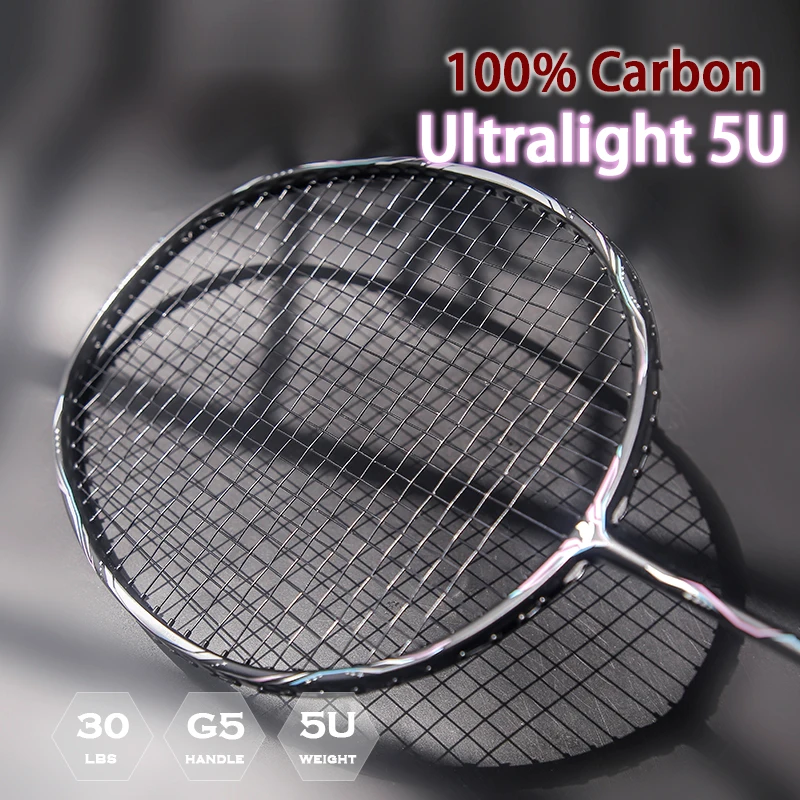 1 шт. Новая модель 5U, полностью карбоновая ракетка для бадминтона T800, натянутая струями 22-30 фунтов, G5, 13 кг, профессиональная тренировочная ракетка, спортивная сумка
1 шт. Новая модель 5U, полностью карбоновая ракетка для бадминтона T800, натянутая струями 22-30 фунтов, G5, 13 кг, профессиональная тренировочная ракетка, спортивная сумка