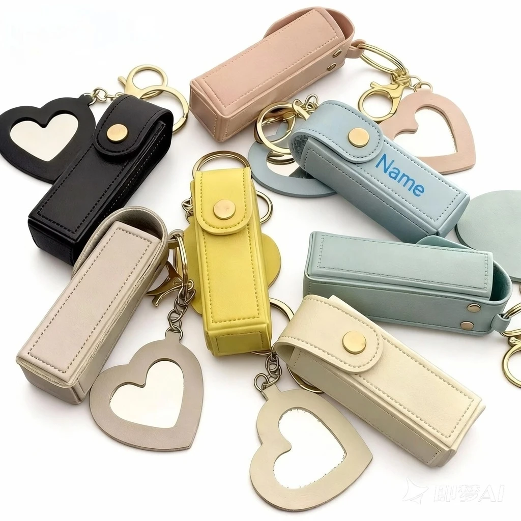 Hanging Decoration Small Mirror Lipstick Keychain Fashion Style Creative Personalized Keyring Pendant Exquisite Customized Gift
Hanging Decoration Small Mirror Lipstick Keychain Fashion Style Creative Personalized Keyring Pendant Exquisite Customized Gift