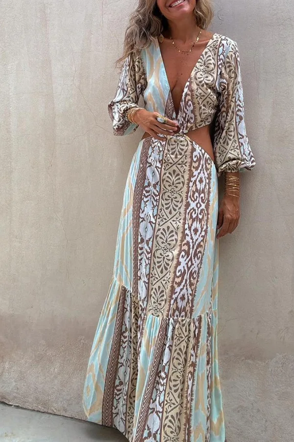 SKMY 2025 Long Dresses Y2k Clothes Women Fashion Printed V-Neck High Waist Hollow Out Strap Backless Long Sleeve Dress Party
SKMY 2025 Long Dresses Y2k Clothes Women Fashion Printed V-Neck High Waist Hollow Out Strap Backless Long Sleeve Dress Party