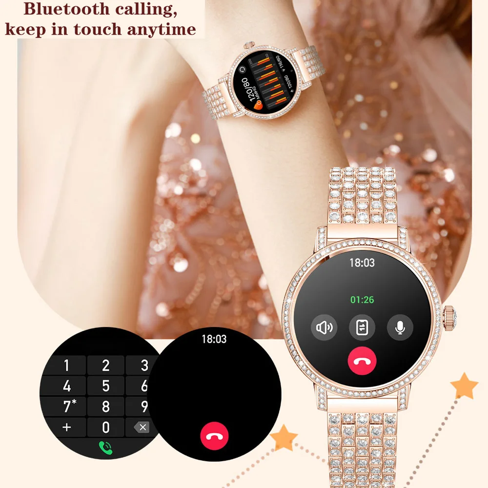 Высококачественные умные часы для женщин, водонепроницаемые, с Bluetooth-вызовами, спортивные, с функцией напоминаний, мониторингом здоровья, будильником, музыкой, для девушек
Высококачественные умные часы для женщин, водонепроницаемые, с Bluetooth-вызовами, спортивные, с функцией напоминаний, мониторингом здоровья, будильником, музыкой, для девушек