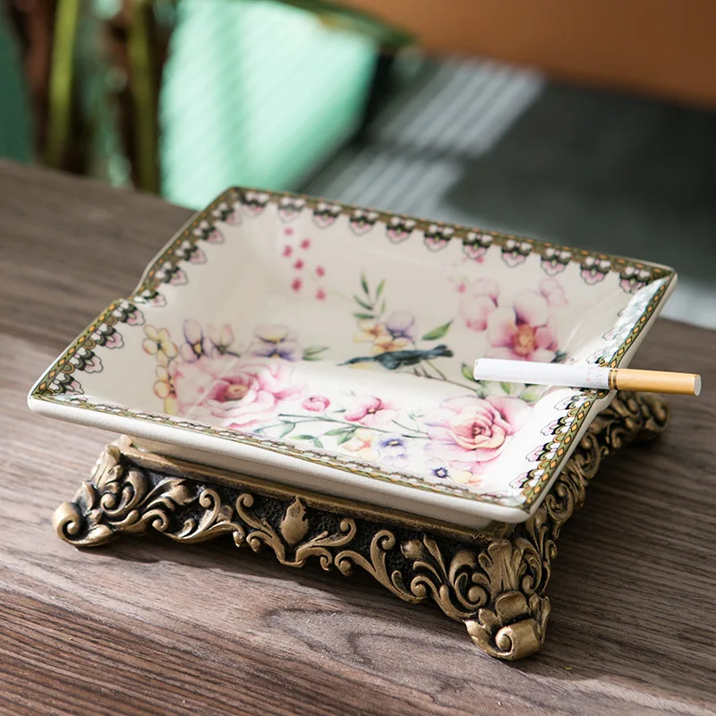 Creative American Ceramic Ashtray Bar Rectangular Cigar Ashtray Household Coffee Table Decoration
Creative American Ceramic Ashtray Bar Rectangular Cigar Ashtray Household Coffee Table Decoration