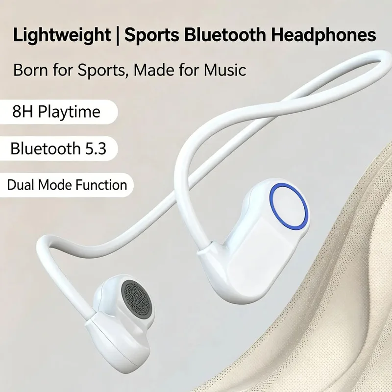 BT5.3 Open Ear Hook Sport Headphones IPX4 Waterproof Stereo Earphones 4 8H Play Voice Call 10M PC ABS Headset for Running Gym
BT5.3 Open Ear Hook Sport Headphones IPX4 Waterproof Stereo Earphones 4 8H Play Voice Call 10M PC ABS Headset for Running Gym