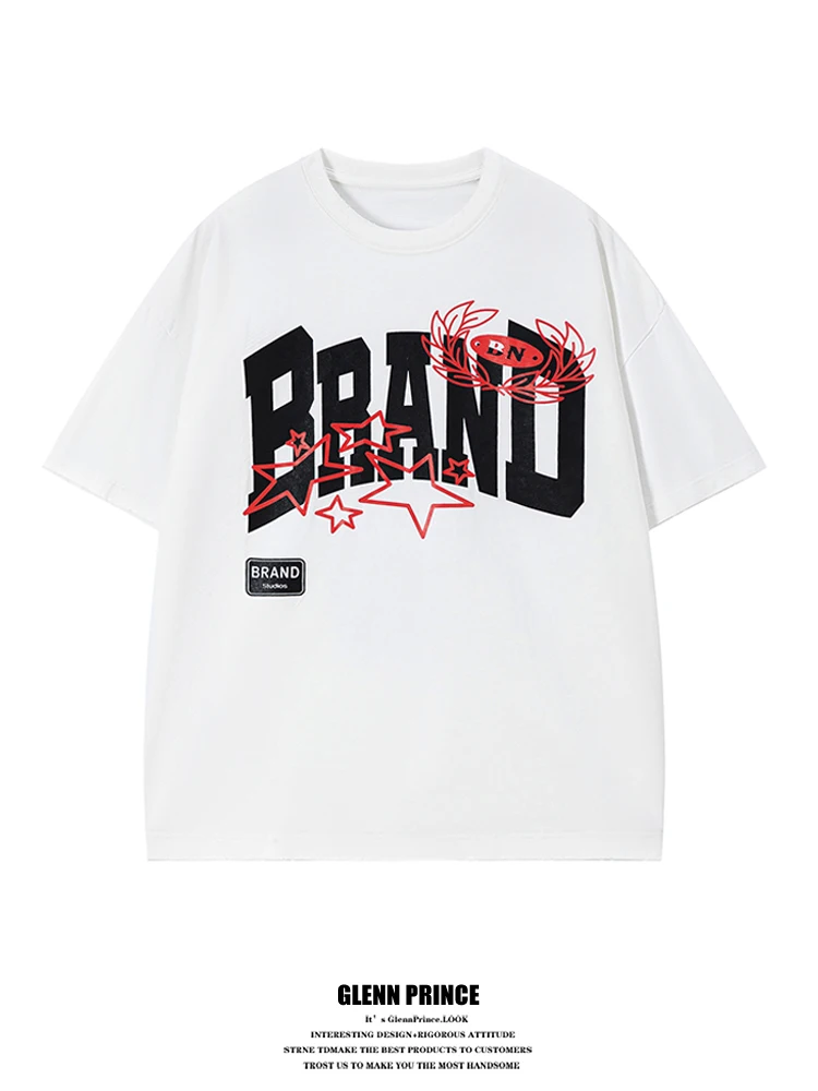 GPstudio Men's Loose Fit Cotton T-shirt Short Sleeve Printed Hip Hop Star Letter Summer Breathable Casual Tee
GPstudio Men's Loose Fit Cotton T-shirt Short Sleeve Printed Hip Hop Star Letter Summer Breathable Casual Tee