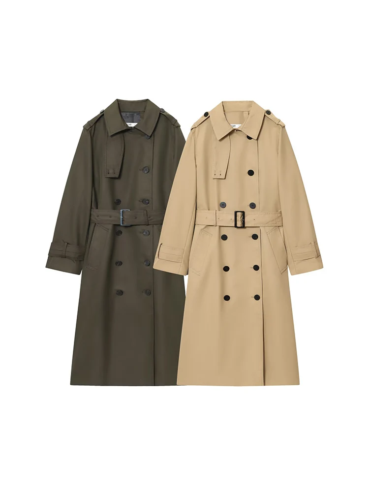 European style new women's fashion versatile temperament loose long-sleeved double-breasted trench coat
European style new women's fashion versatile temperament loose long-sleeved double-breasted trench coat