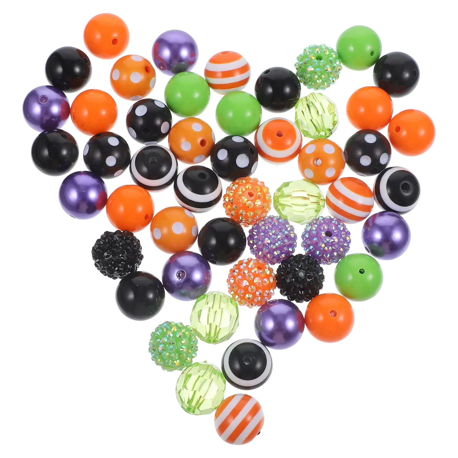 50pcs Acrylic Beads Halloween Jewelry Making DIY Craft Decor Smooth Surface Hole Rope Bracelet Necklace Earrings Accessories
50pcs Acrylic Beads Halloween Jewelry Making DIY Craft Decor Smooth Surface Hole Rope Bracelet Necklace Earrings Accessories